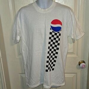 Vintage PEPSI 400 Inaugural Race T-Shirt NASCAR Dual Sided Graphic Mens XL Tee
